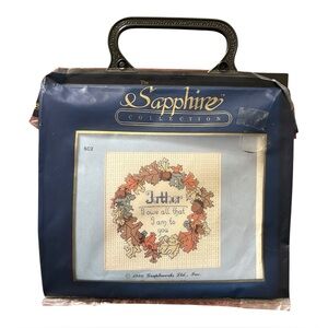 Graphworks Ltd 1986 Sapphire Collection Counted Cross Stitch Kit Father 6x6